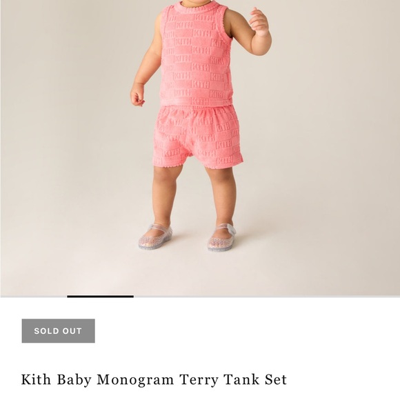 Kith Baby Monogram Terry Tank Set - Picture 2 of 5